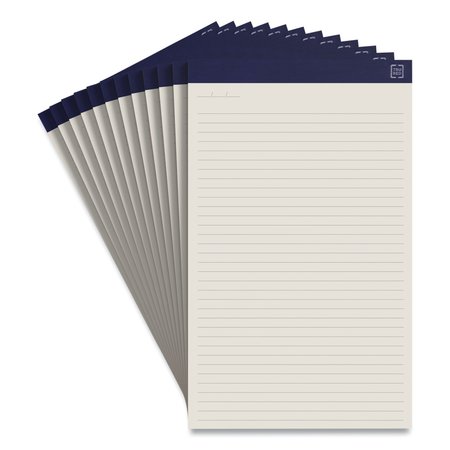 TRU RED Notepads, Wide/Legal Rule, 50 Ivory 8.5 x 14 Sheets, 12PK TR59947